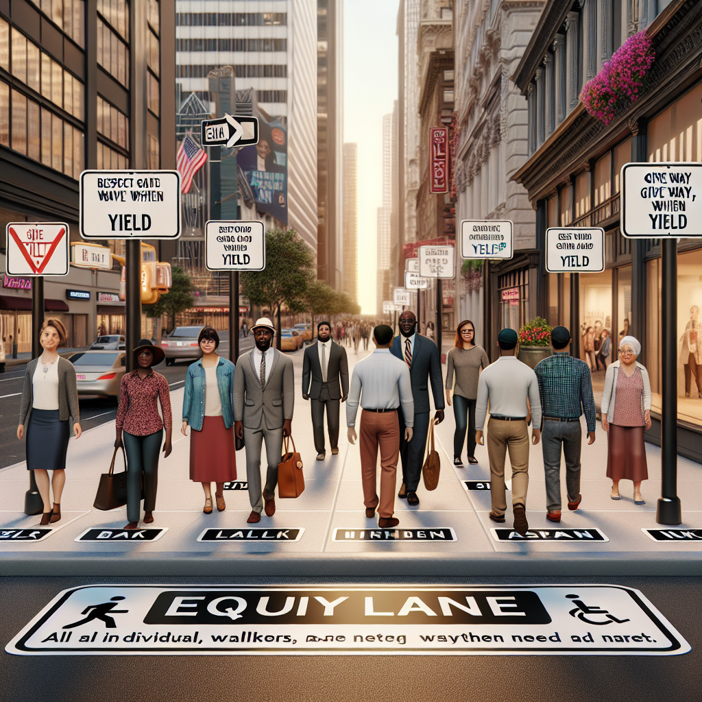 City Introduces ‘Equity Lanes’ on Sidewalks — Straight White Men Must Yield